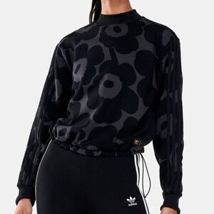 Adidas x Merimekko Flower Crop Corded Sweatshirt
